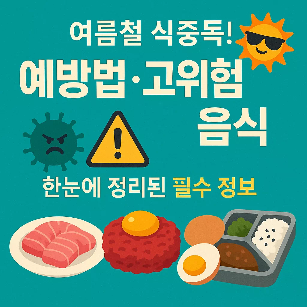 여름철 식중독! 예방법·고위험 음식·정보까지 한눈에 정리! 썸네일